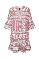 Vero Moda Vestido curto algod&atilde;o Roxo