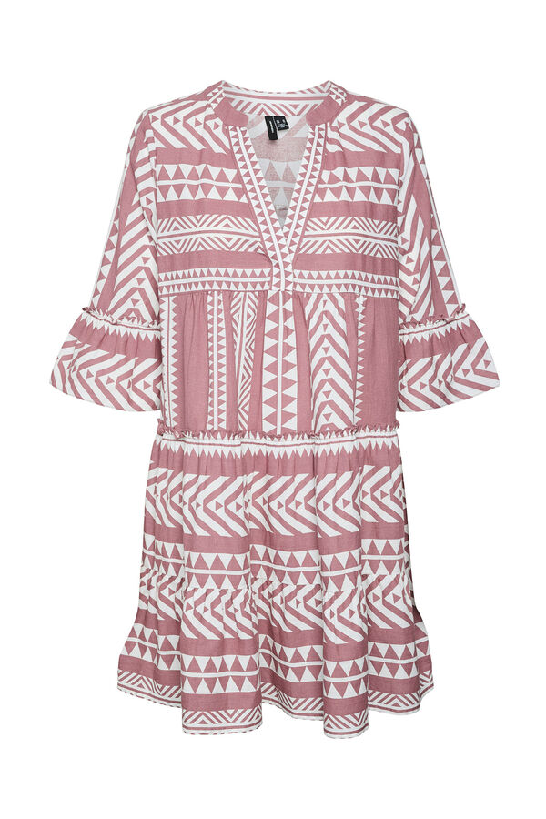 Vero Moda Vestido curto algod&atilde;o Roxo