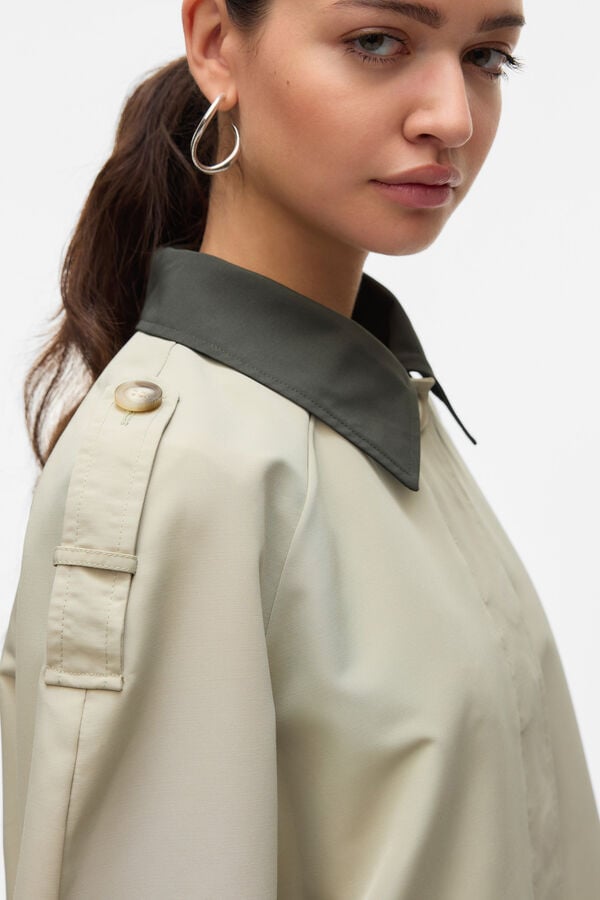 Vero Moda Casaco curta com gola de lapela Verde