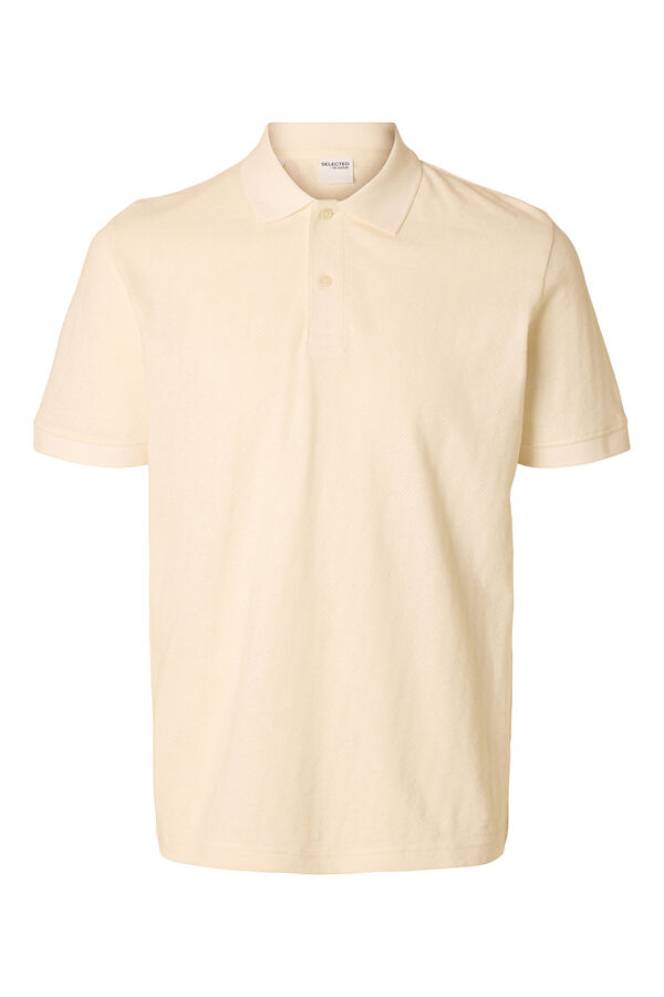 Selected Polo de manga curta  Branco