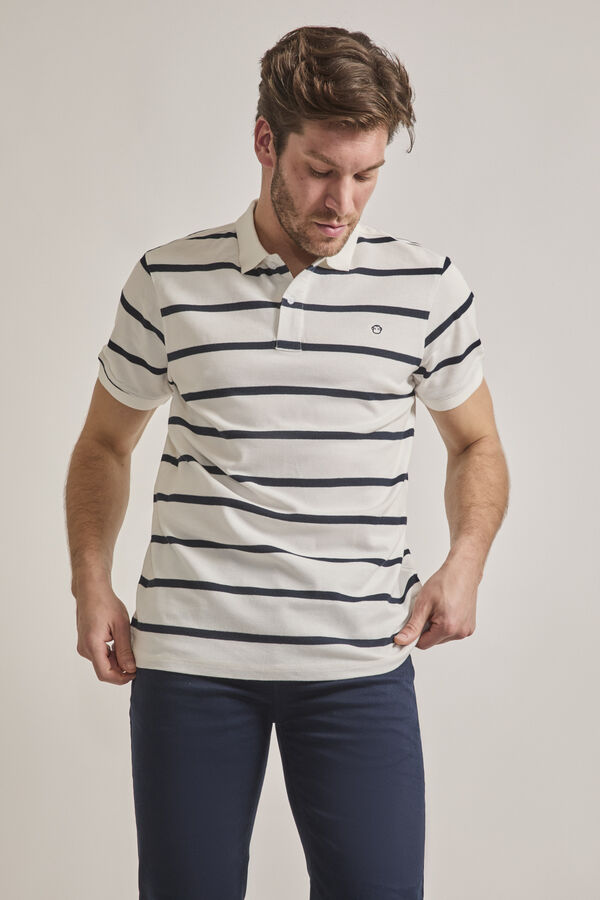 Street Monkey Polo fashion de manga curta  Branco