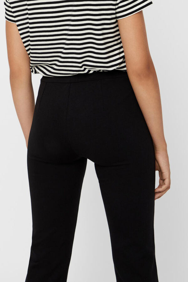 Vero Moda Pantal&oacute;n de campana tiro medio Negro