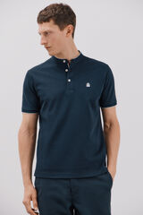 Cortefiel Polo gola mao Azul