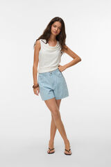 Vero Moda Top sin mangas con calados Blanco