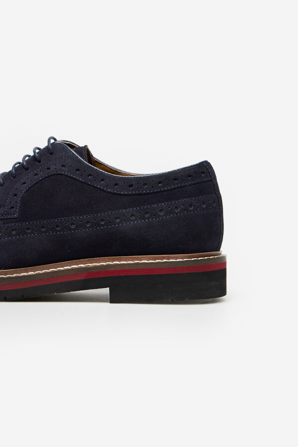 Cortefiel Zapato blucher flexible Azul marino