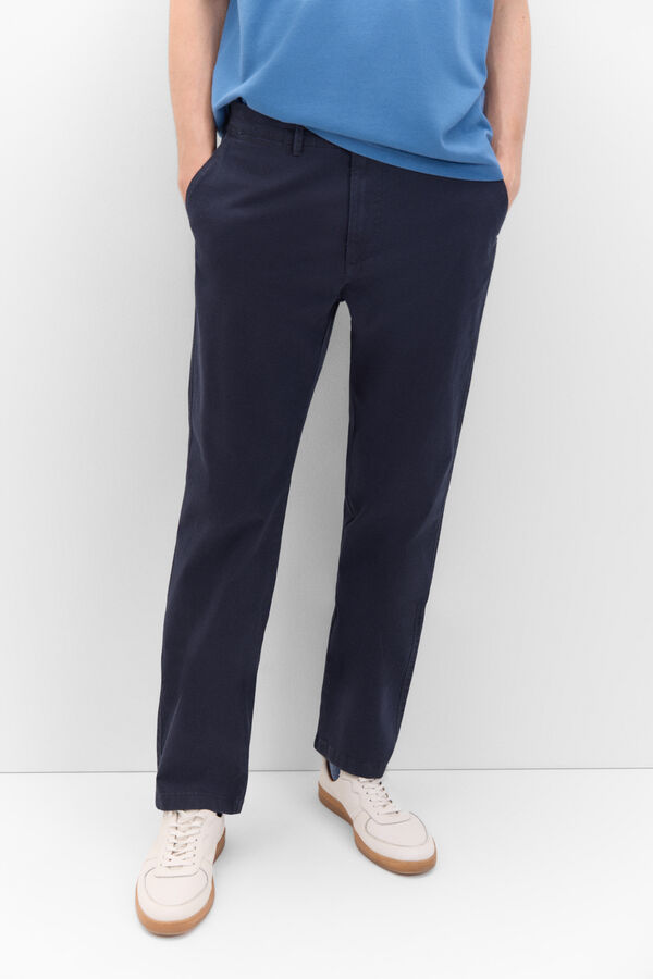 Cortefiel Pantal&oacute;n chino classic fit Azul marino