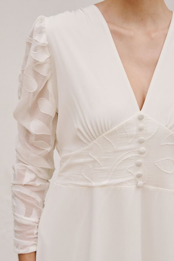 Pol&iacute;n Et Moi Vestido de novia Lirio Blanco