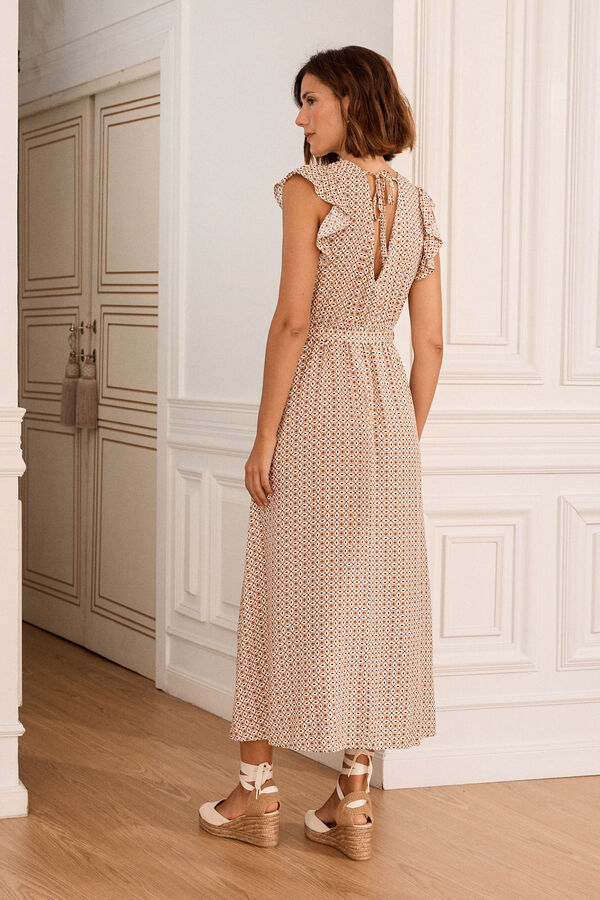 Pol&iacute;n Et Moi Vestido midi Tacalia Tostado