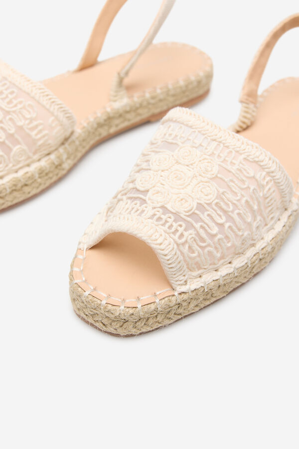 Cortefiel Efeito de crochet menorquina Ecru