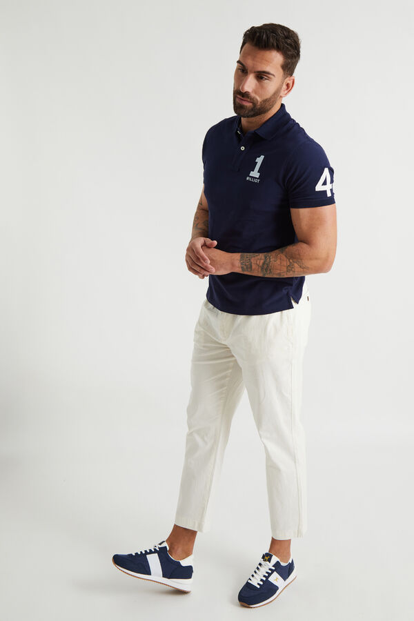 Williot Polo Numbers Marino Azul marino