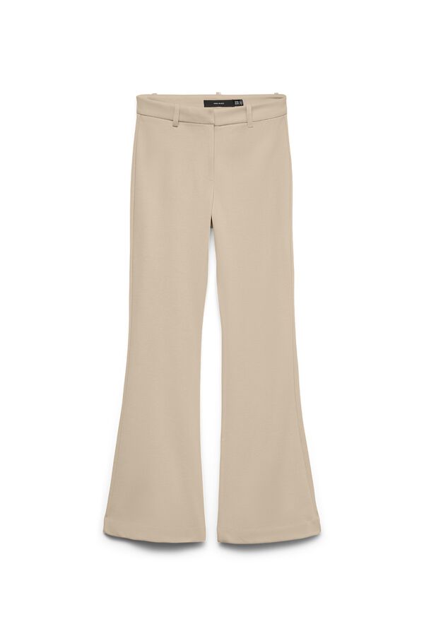 Vero Moda Pantal&oacute;n traje acampanado Beige