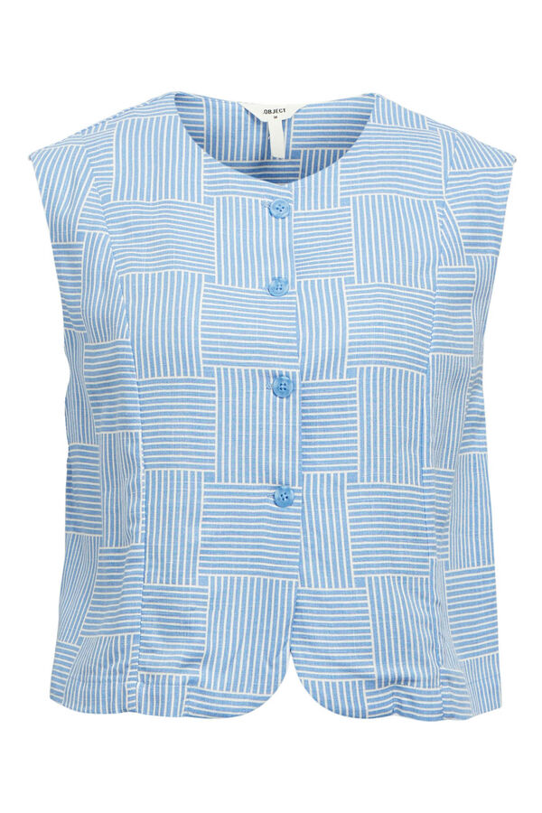 Object Chaleco estampado Blanco