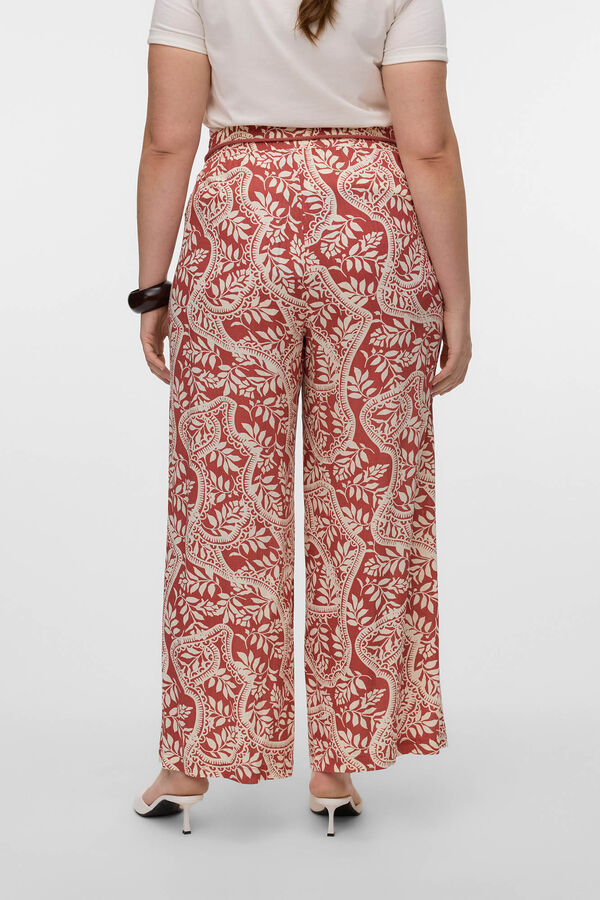 Vero Moda Curve Saia midi estampada plus size Vermelho