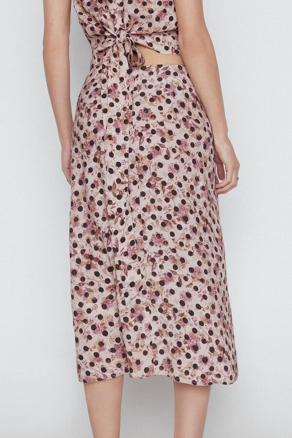 Slowlove Polka dot midi skirt Impress&atilde;o