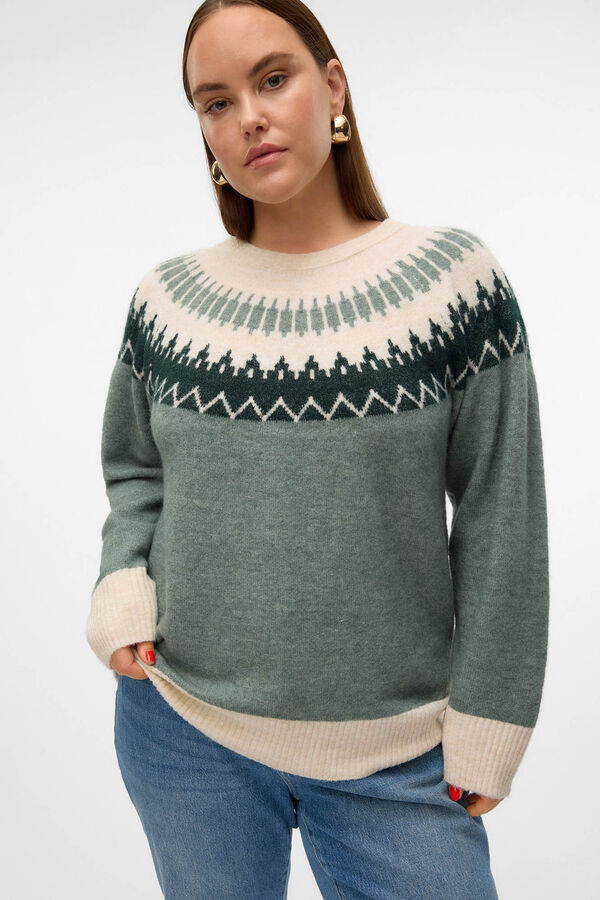 Vero Moda Curve Suéter grego tamanho grande  Verde