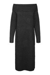 Vero Moda Curve Vestido de punto hombros descubiertos Curve Gris oscuro
