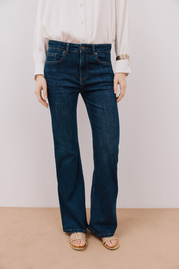 Cortefiel Jeans boca de sino Azul