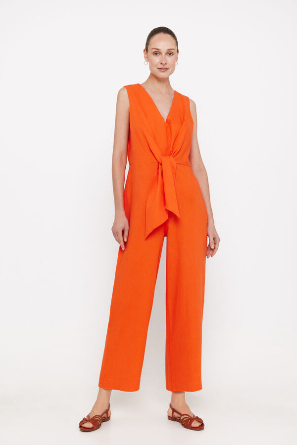Cortefiel Mono con nudo naranja Naranja
