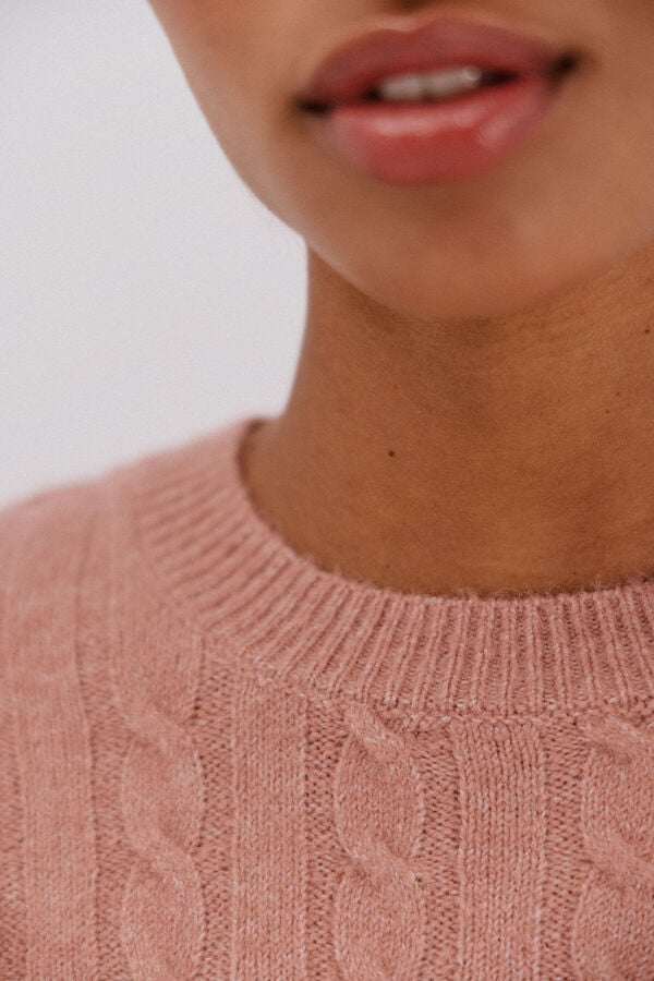 Cortefiel Jersey suave ochos Rosa