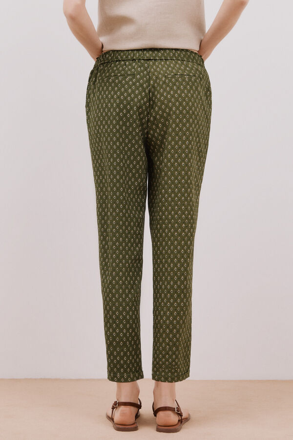 Cortefiel Cal&ccedil;as muito flu&iacute;do Multicolorido