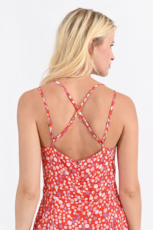 Molly Bracken Mono de mujer de doble tirante con estampado Multicolor