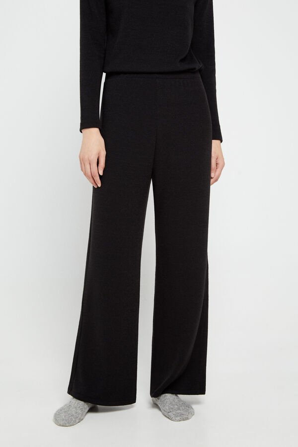 Cortefiel Legging polipele skinny Preto