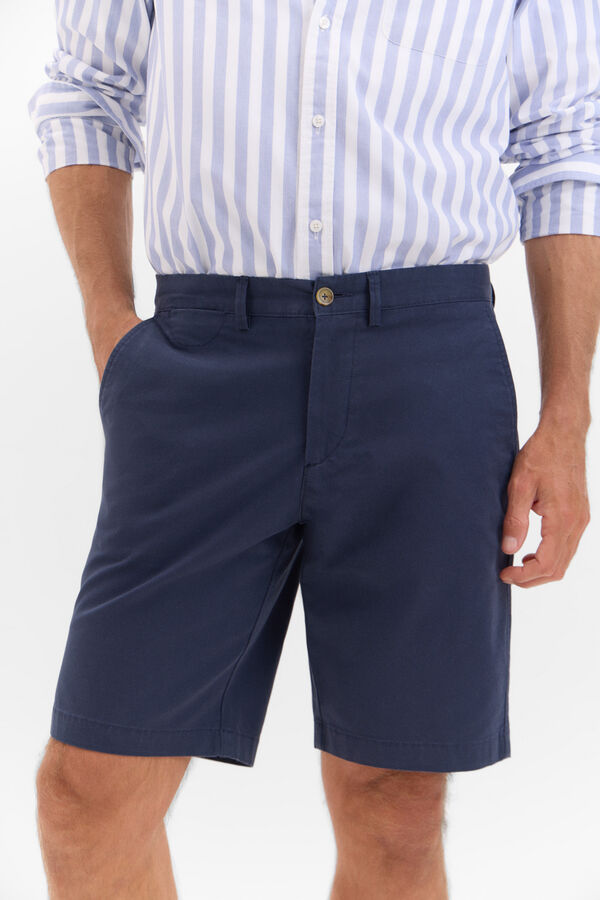 Cortefiel Bermuda chino Azul
