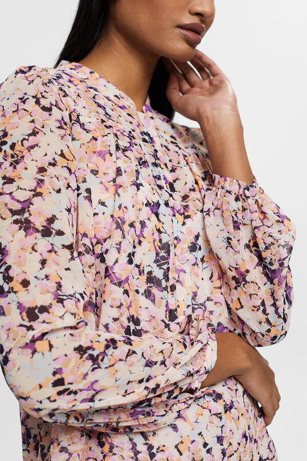 Cortefiel Blusa chiffon estampado floral Multicolorido