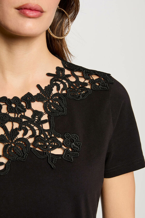 Morgan Camisola de manga curta Preto