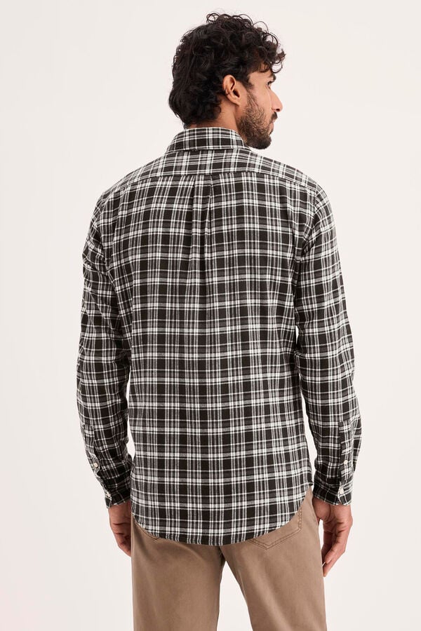 Dockers Camisa slim fit Castanho