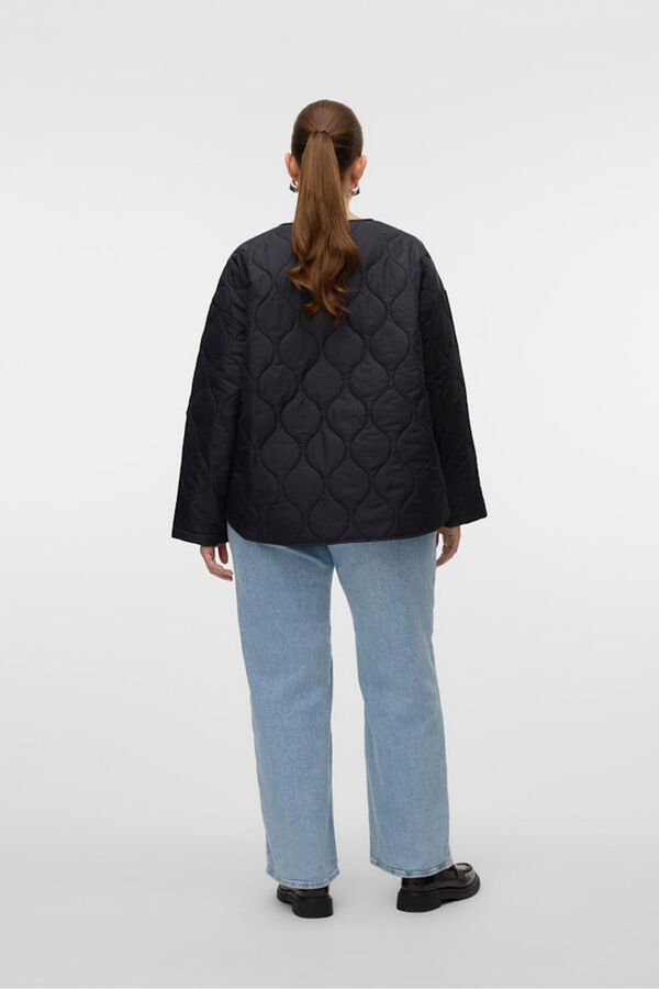 Vero Moda Curve Chaqueta acolchada talla grande Negro