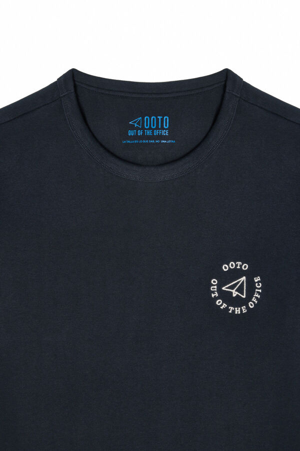 OOTO Camiseta bordado avión OOTO Azul marino