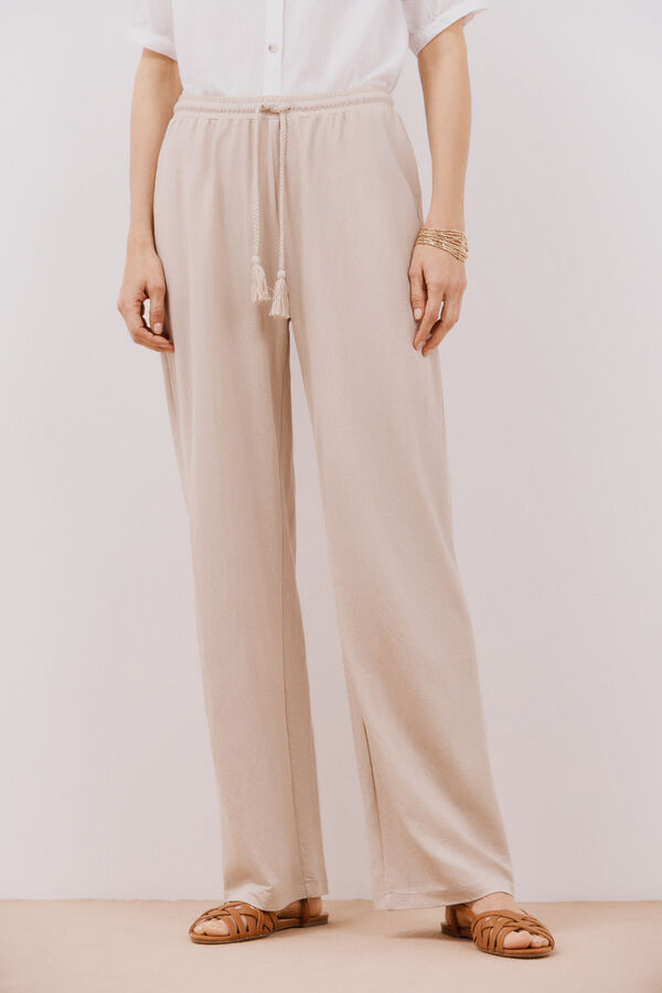 Cortefiel Cal&ccedil;as de malha estampadas Castanho