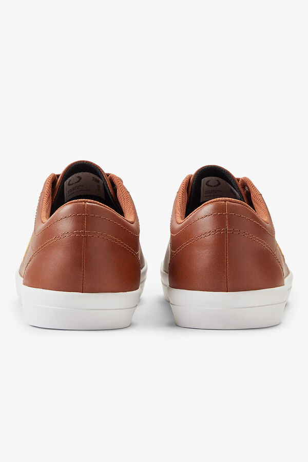 Fred Perry Zapatilla baseline leather Marr&oacute;n