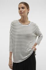 Vero Moda Jersey de punto manga 3/4 Blanco