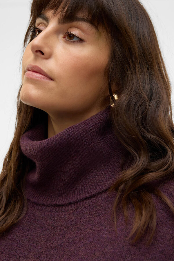 Vero Moda Curve Vestido de punto talla grande Morado