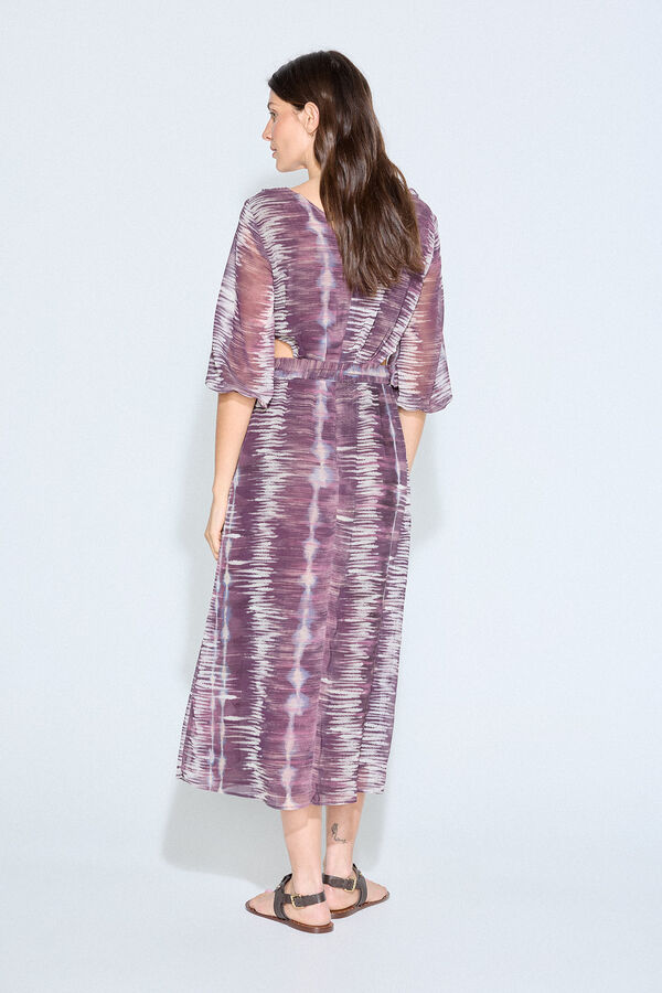 Slowlove Vestido estampado cut outs Multicolor