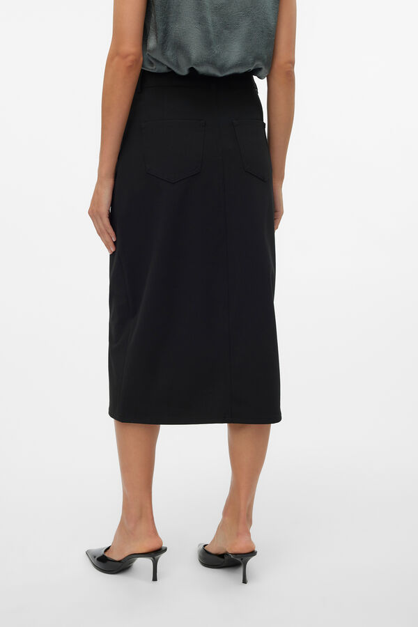 Vero Moda Saia midi  Preto
