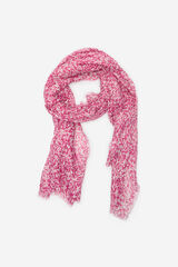 Cortefiel Fular estampado ramas Rosa