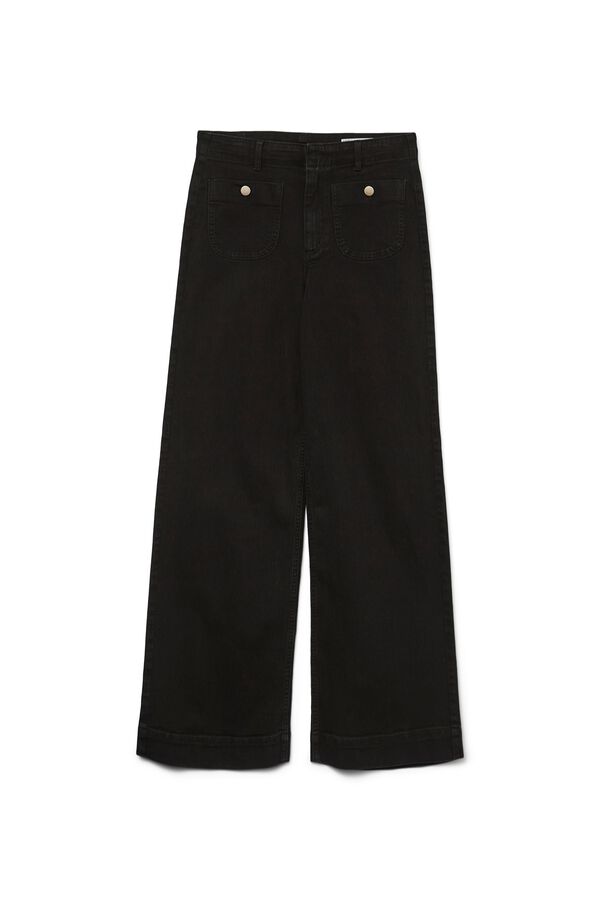 Vero Moda Jeans perna larga Preto