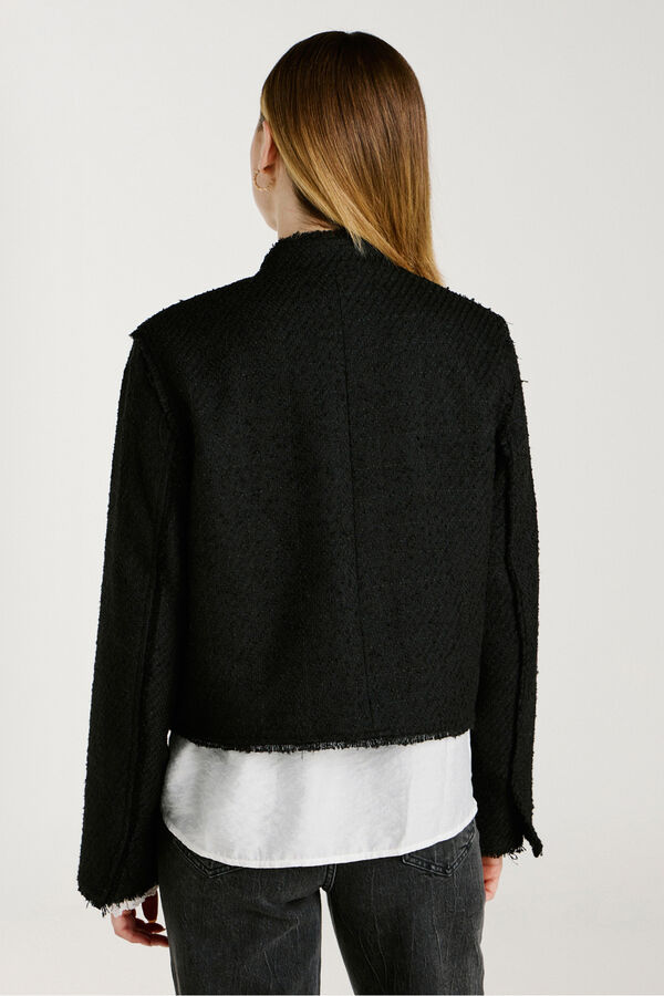 Vila Chaqueta de pa&ntilde;o con botones Negro