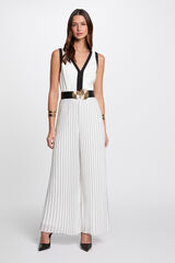 Morgan Macac&atilde;o comprido plissado Branco