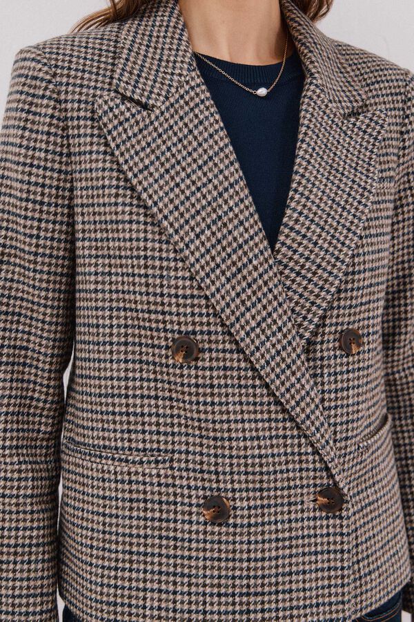 Cortefiel Blazer curto Cinzento