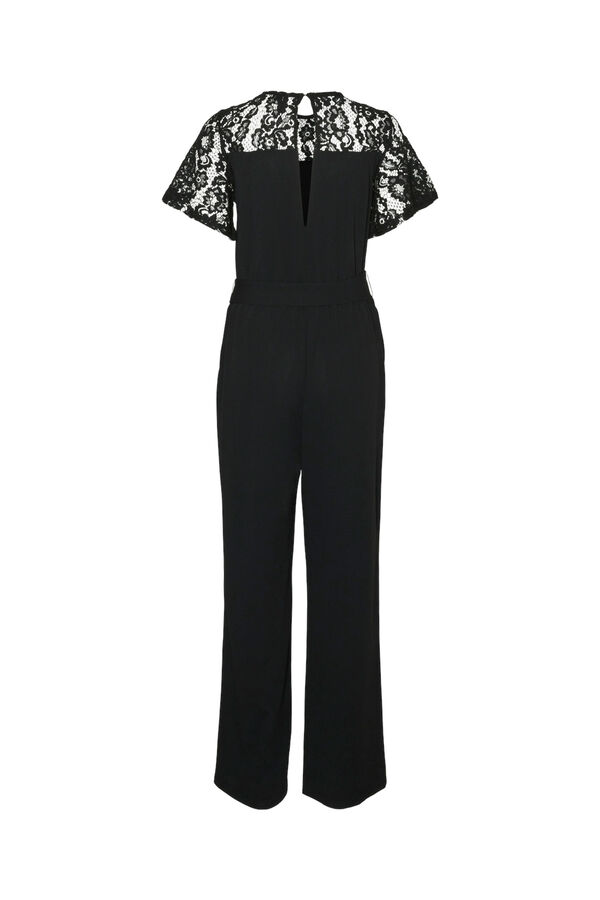 Vero Moda Mono largo detalles de encaje Negro