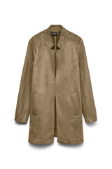 Vero Moda Chaqueta larga efecto ante Marr&oacute;n