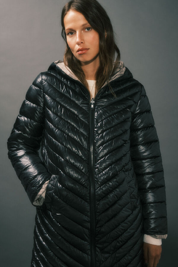 Cortefiel Anoraque revers&iacute;vel thermolite&reg; Preto