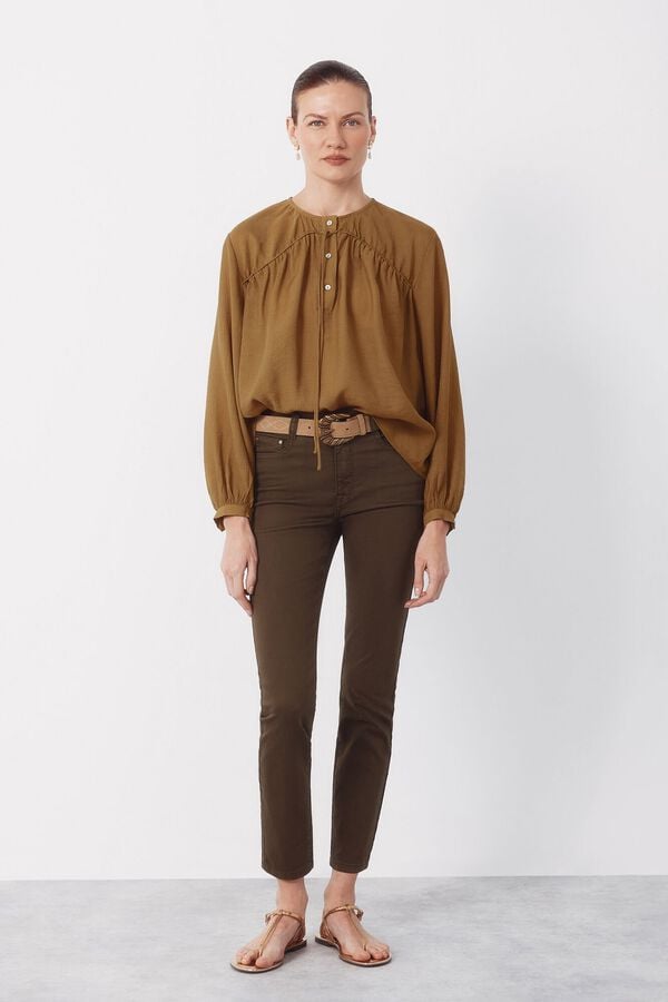 Cortefiel Jeans Sensational Skinny color Verde