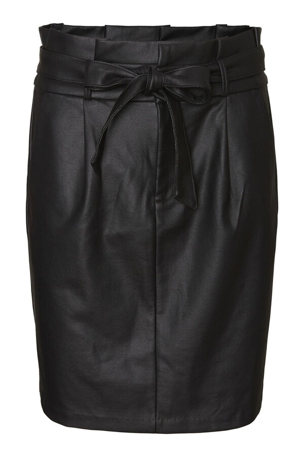 Vero Moda Curve Falda midi encerada talla grande Negro