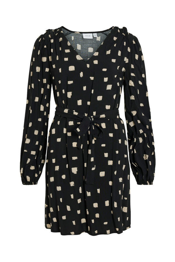 Vila Vestido corto estampado Negro