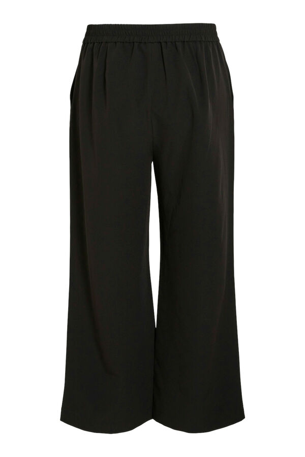 Evoked by Vila Pantal&oacute;n de vestir capri cintura alta curvy Negro